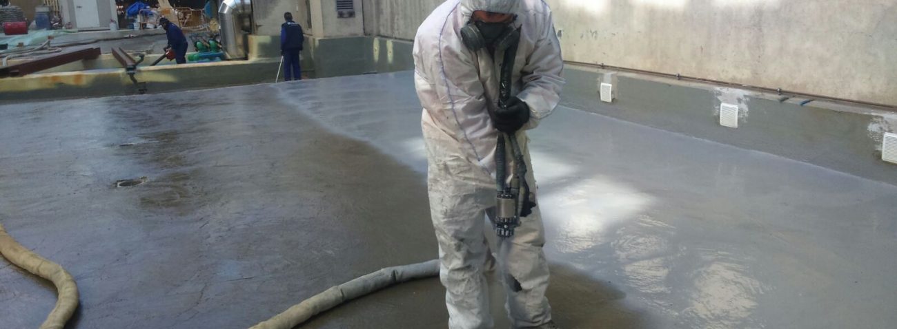 Impermeabilización con poliurea de losa en Edificio Mutua Madrileña en Madrid.