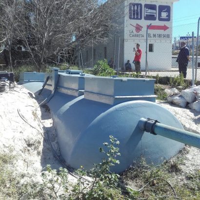 Obra en depósito fecal