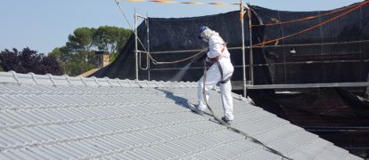 Impermeabilización con Poliurea de tejado en vivienda de Bellaterra, Barcelona