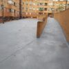 Impermeabilización Poliurea tráfico peatonal patio Comunitario, Madrid